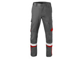 BROEK HV 80345 MQ CHARCOAL/ROOD 44