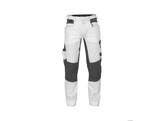 BROEK DS HELIX PAINTERS 65/35 WIT/ANTRACIETGRIJS 64