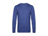 SWEATER B C SET-IN FRENCH TERRY HEATHER ROYAL BLUE 2XL