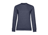 SWEATER B C SET-IN WOMEN FRENCH TERRY NAVY BLUE S