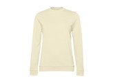 SWEATER B C SET-IN WOMEN FRENCH TERRY PALE YELLOW M