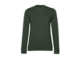 SWEATER B C SET-IN WOMEN FRENCH TERRY FOREST GREEN L