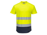 TSHIRT PW C395 FLUOGEEL/MARINE 3XL